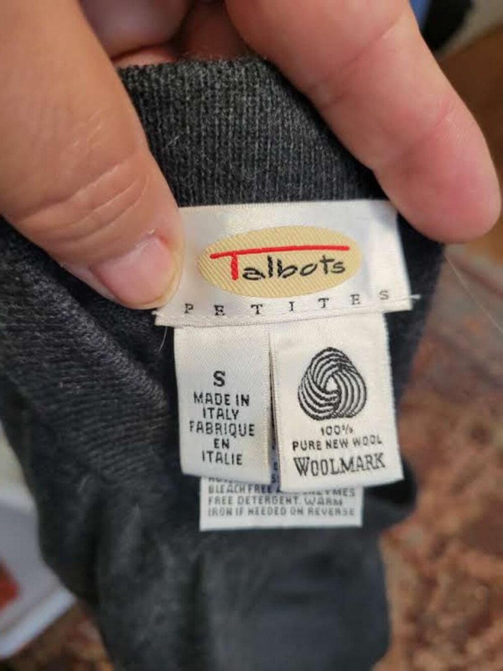 Talbots Easy Care 100% merino Wool Pants Size Small - Picture 2 of 4